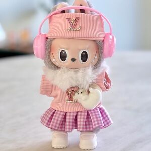 Luxury pink Labubu outfit